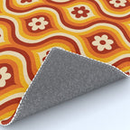 70s Groovy Daisy Ovals Pattern Rug Gallery Image 4