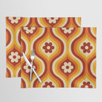 70s Groovy Daisy Ovals Pattern Placemat Gallery Image 1