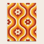 70s Groovy Daisy Ovals Pattern Notebook Gallery Image 4