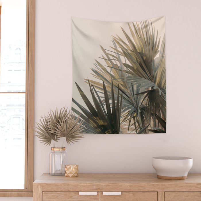 Palm Glow Wall Tapestry Gallery Image 2