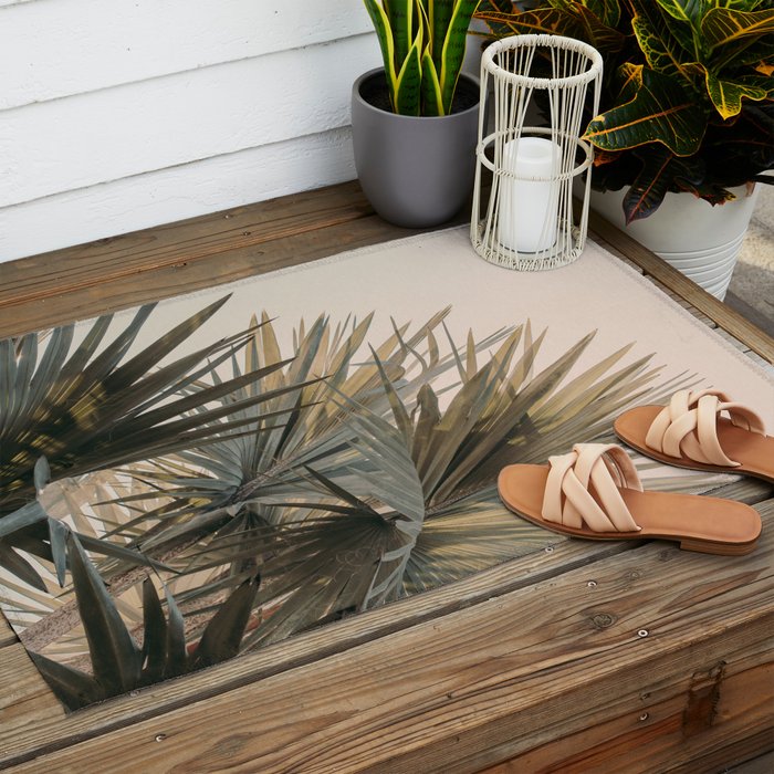 Palm Glow Outdoor Rug Gallery Image 2