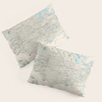 United States National Parks Map (2000) Vintage US Recreational & Preserve Areas Atlas Pillow Sham Gallery Image 3