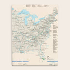 United States National Parks Map (2000) Vintage US Recreational & Preserve Areas Atlas Notebook Gallery Image 4
