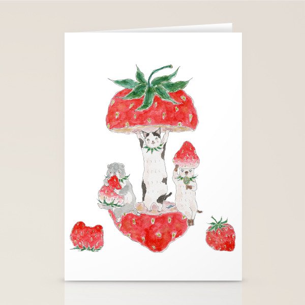 pakkaaaaan ichigo nyanco Stationery Card Gallery Image 2