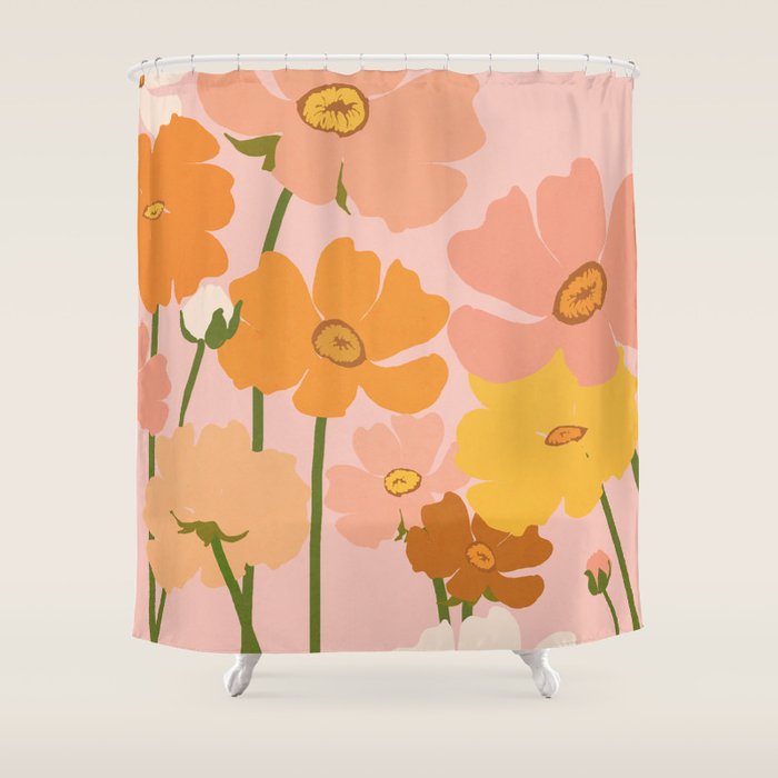 Flower Market - Ranunculus #4 Shower Curtain Gallery Image 1