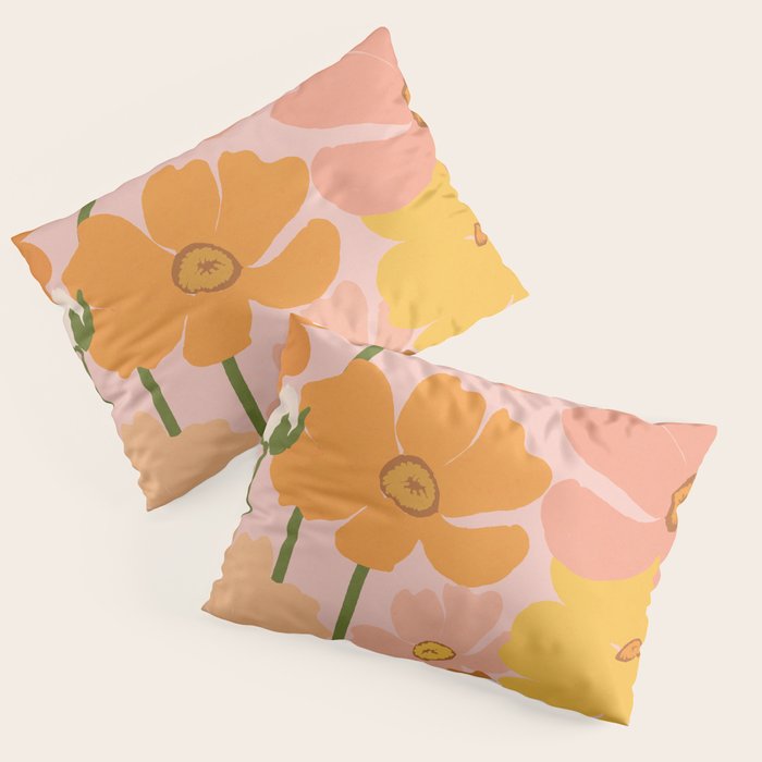 Flower Market - Ranunculus #4 Pillow Sham Gallery Image 1