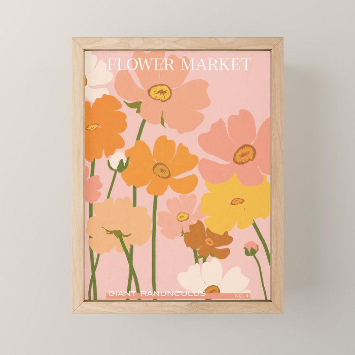 Flower Market - Ranunculus #4 Mini Art Print Gallery Image 1