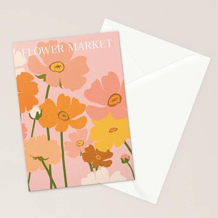 Flower Market - Ranunculus #4 Stationery Card Gallery Image 2