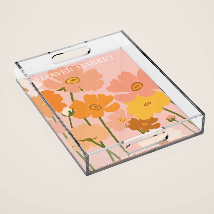 Flower Market - Ranunculus #4 Acrylic Tray Gallery Image 1
