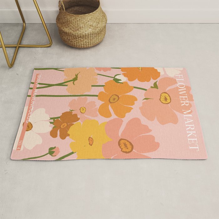 Flower Market - Ranunculus #4 Rug Gallery Image 1