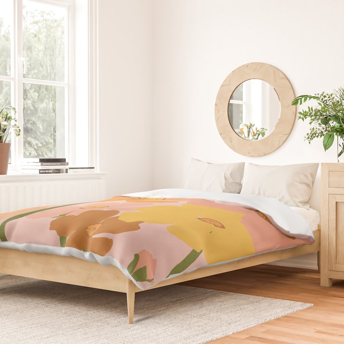 Flower Market - Ranunculus #4 Duvet Cover Gallery Image 2