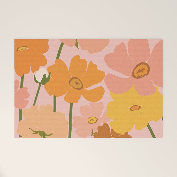 Flower Market - Ranunculus #4 Welcome Mat Gallery Image 1