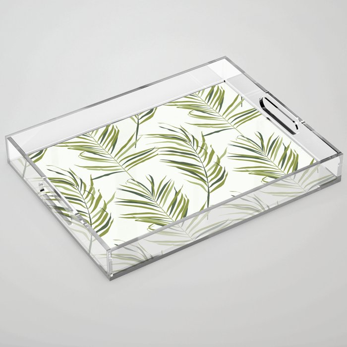 Palm Leaf Acrylic Tray Gallery Image 1