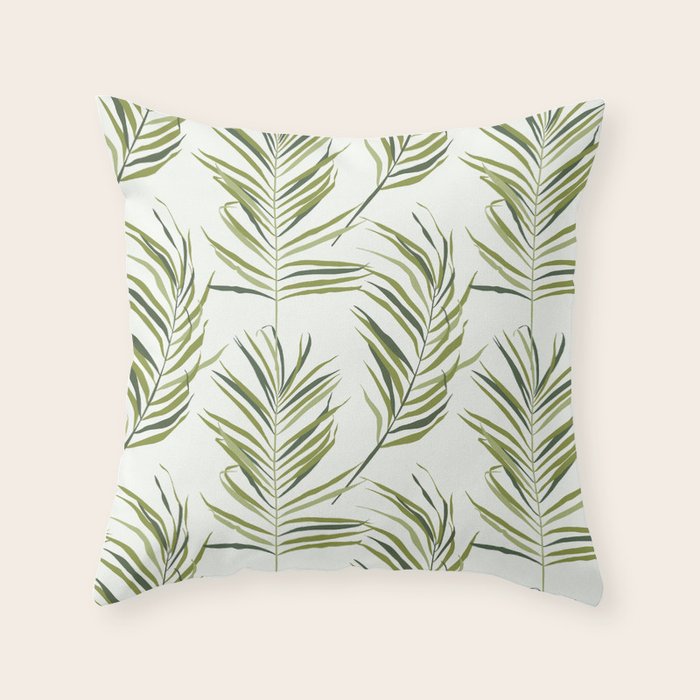Palm Leaf Throw Pillow Gallery Image 6