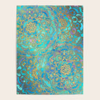 Sapphire & Jade Stained Glass Mandalas Poster Gallery Image 4