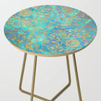 Sapphire & Jade Stained Glass Mandalas Side Table Gallery Image 2