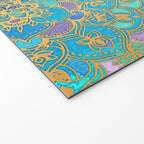 Sapphire & Jade Stained Glass Mandalas Welcome Mat Gallery Image 2