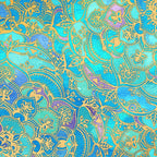 Sapphire & Jade Stained Glass Mandalas Coffee Mug Gallery Image 2