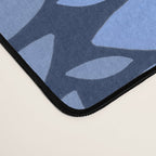 Folk Floral Blossoms in Midnight Blue Desk Mat Gallery Image 4