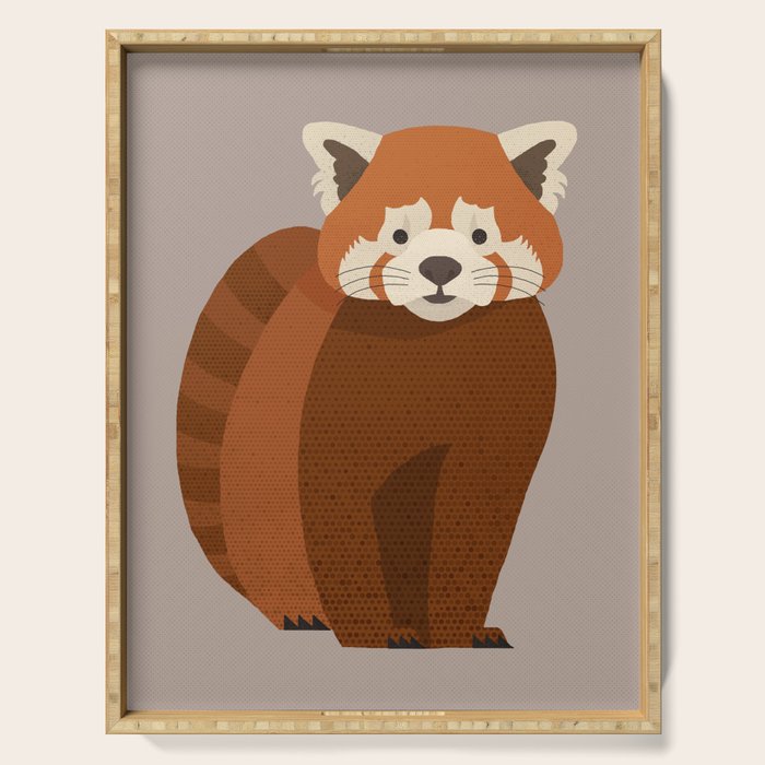 Whimsy Red Panda Serving Tray Gallery Image 1