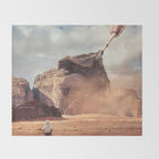 Desert feather duster Throw Blanket Gallery Image 2
