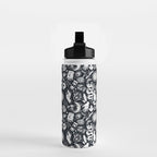 Witchy Things In Black And White Water Bottle Gallery Image 2