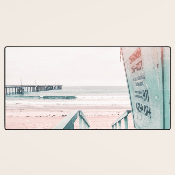 Lifeguard Tower California Beach Life Desk Mat Gallery Image 3