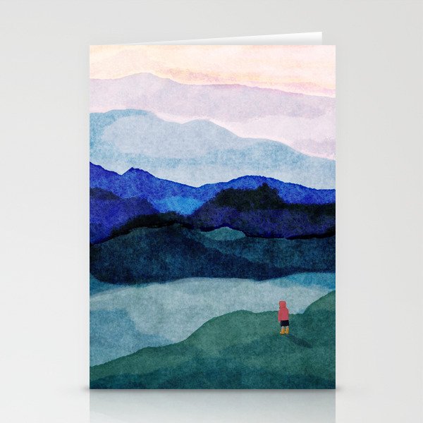 Morning walk and yellow boots Stationery Card Gallery Image 2