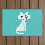 Mark - fancy cat Outdoor Rug Gallery Image 1