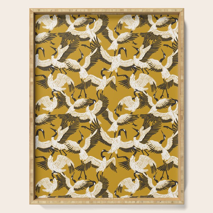 The ritual of the crane dance Serving Tray Gallery Image 1