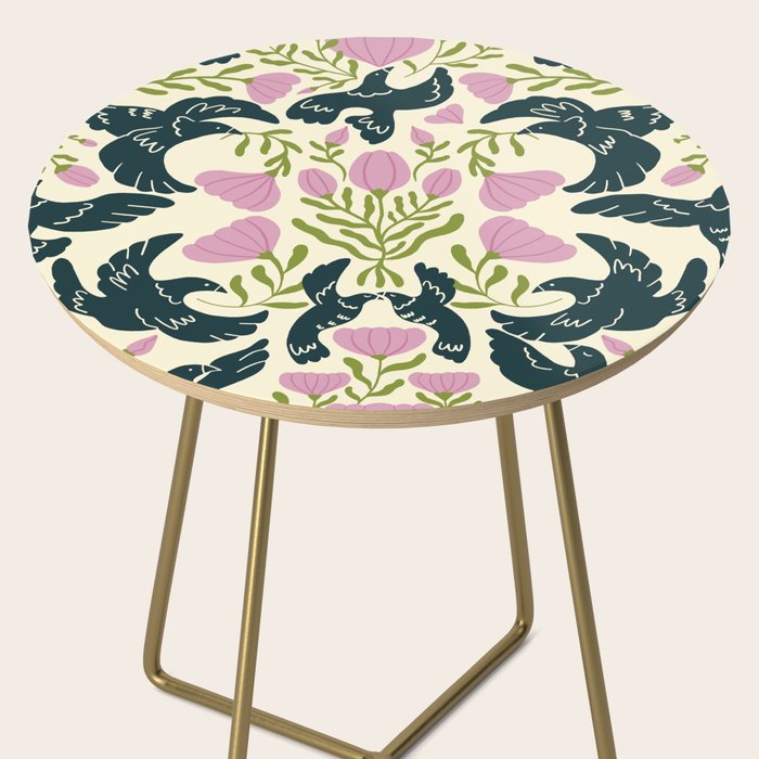Spring Black Birds Side Table Gallery Image 2