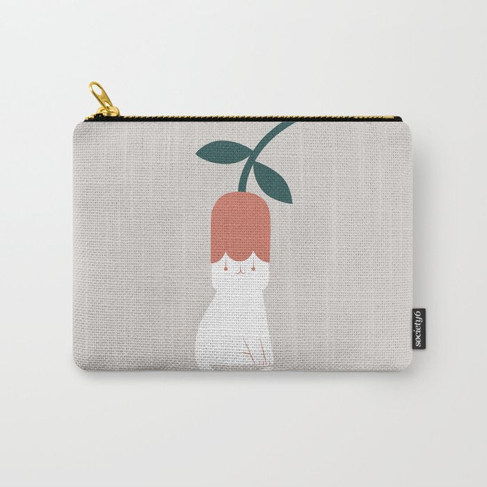 Cat and Plants: Flower Fragrance  Carry All Pouch Gallery Image 1