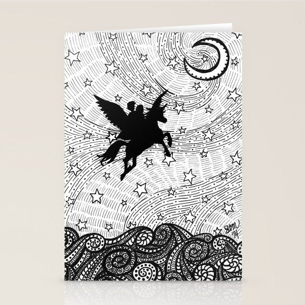 Flight of the alicorn Stationery Card Gallery Image 2