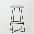 Painterly Florals - Light Blue Stool Gallery Image 1