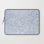 Painterly Florals - Light Blue Laptop Sleeve Gallery Image 1