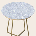 Painterly Florals - Light Blue Side Table Gallery Image 2