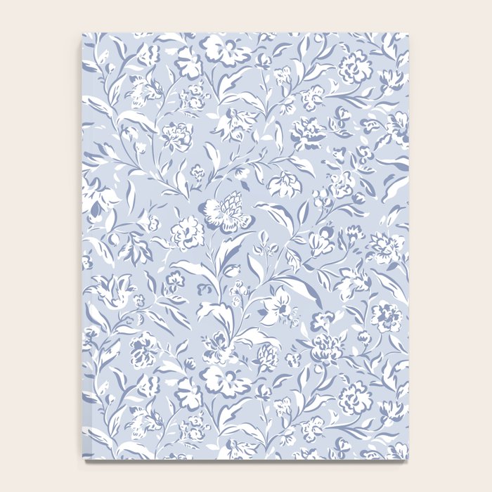 Painterly Florals - Light Blue Notebook Gallery Image 4
