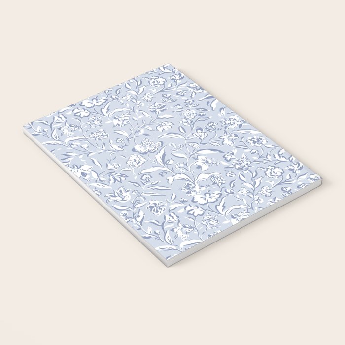Painterly Florals - Light Blue Notebook Gallery Image 3