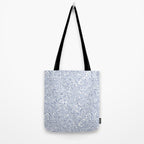 Painterly Florals - Light Blue Tote Bag Gallery Image 2