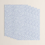 Painterly Florals - Light Blue Wrapping Paper Gallery Image 3