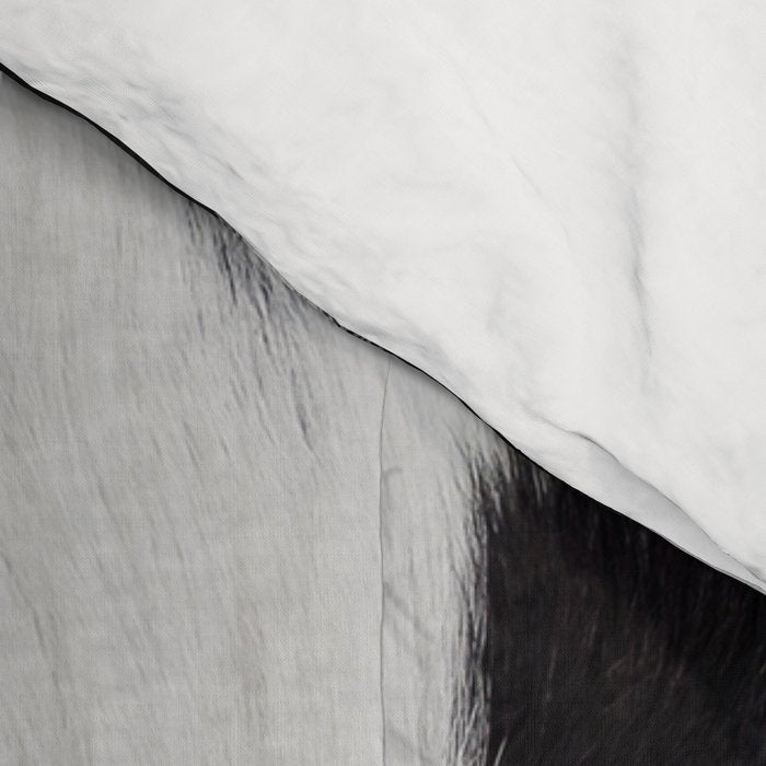 Black Cowhide, Cow Skin Print Pattern, Modern Cowhide Faux Leather Comforter Gallery Image 4