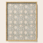 Block Print Lotus Floral - Sage Serving Tray Gallery Image 1