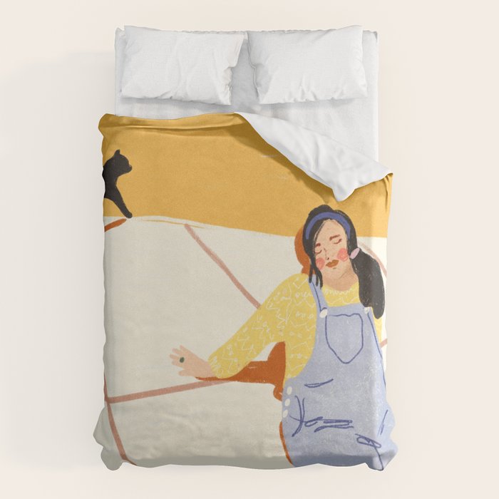 Cat Lover Duvet Cover Gallery Image 6