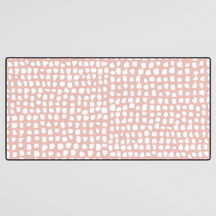 Dots (Pink) Desk Mat Gallery Image 3