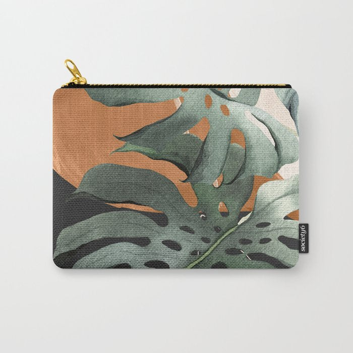 Abstract Art Tropical Leaves 162 Carry All Pouch Gallery Image 1