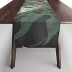 Abstract Art Tropical Leaves 162 Table Runner Gallery Image 1