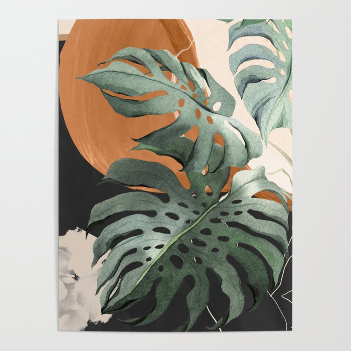 Abstract Art Tropical Leaves 162 Poster Gallery Image 4