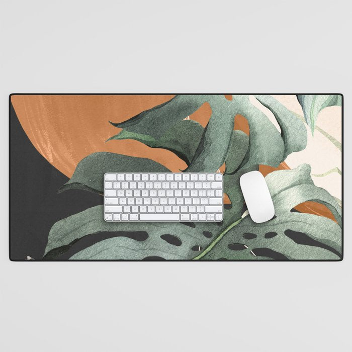 Abstract Art Tropical Leaves 162 Desk Mat Gallery Image 1