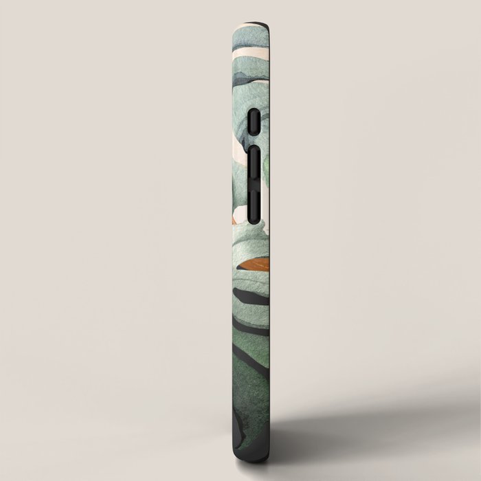 Abstract Art Tropical Leaves 162 iPhone Case Gallery Image 2