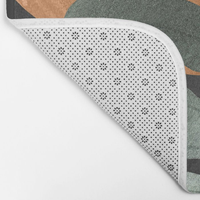 Abstract Art Tropical Leaves 162 Bath Mat Gallery Image 2